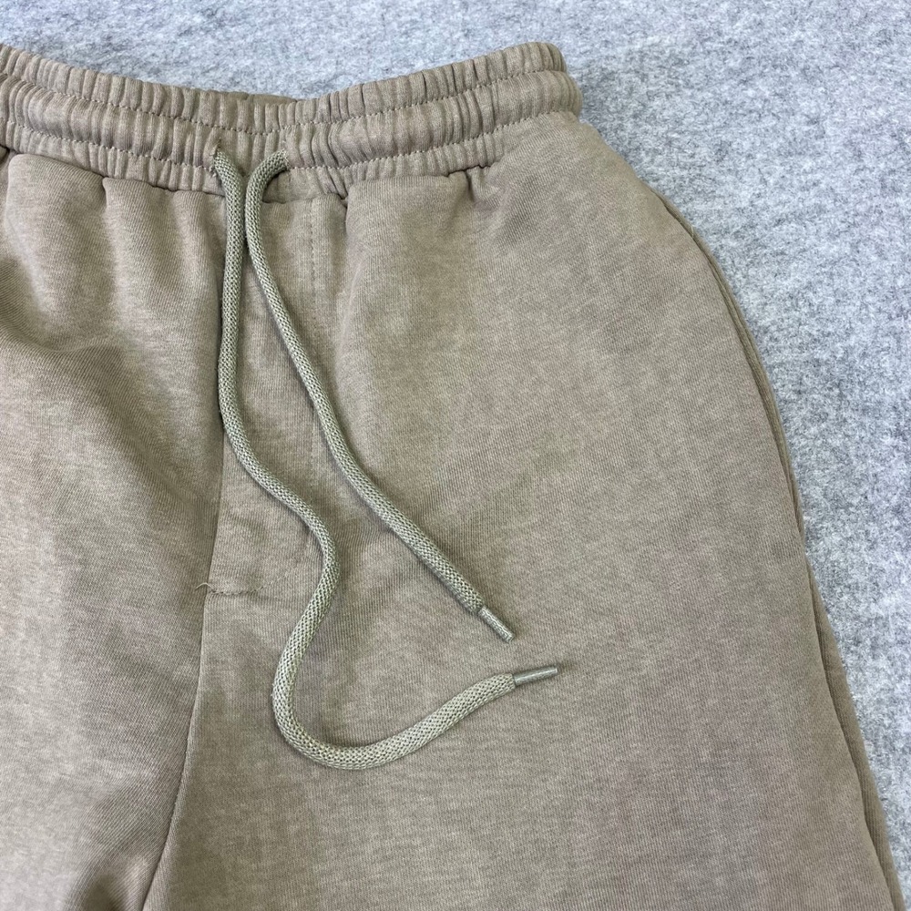 Mii Design By Korea Cargo Sweatpants S Wide Leg Joggers Olive Tan - Picture 4 of 16